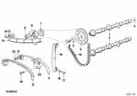 K75C (K569) TIMING GEAR - CAM SHAFT/CHAIN DRIVE parts diagram