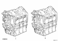K75C (K569) SHORT ENGINE/CRANK CASE WITH PISTONS parts diagram
