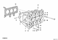 K75C (K569) CYLINDER HEAD parts diagram