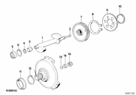 K75C (K569) OUTPUT SHAFT parts diagram