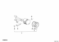 K75C (K569) PISTON parts diagram