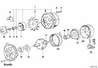 K75C (K569) ALTERNATOR, INDIVIDUAL PARTS parts diagram