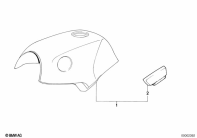 K75C (K569) FUEL TANK/KNEE PADDING parts diagram