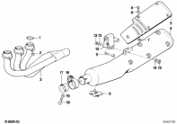 K75C (K569) EXHAUST SYSTEM parts diagram