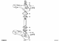K75C (K569) FORK BRACE, BOTTOM/TOP parts diagram