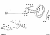 K75C (K569) REAR WHEEL BRAKE, DRUM BRAKE parts diagram