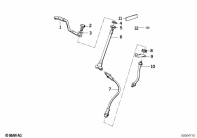 K75C (K569) BRAKE PIPE, FRONT parts diagram