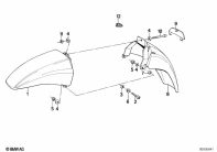 K75C (K569) MUDGUARD FRONT parts diagram