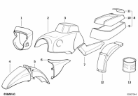 K75C (K569) PAINTED PARTS 607 POLIZEIWEISS parts diagram