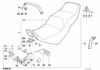 K75C (K569) SLIDING DUAL SEAT parts diagram
