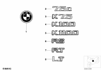 K75C (K569) BADGE parts diagram