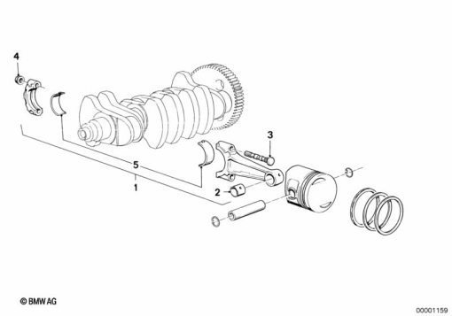 K100 (K589) CONNECTING ROD exploded view parts diagram