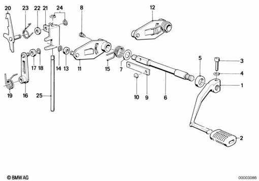 K100 (K589) 5-SPEED TRANSMISSION SHIFTING PARTS exploded view parts diagram