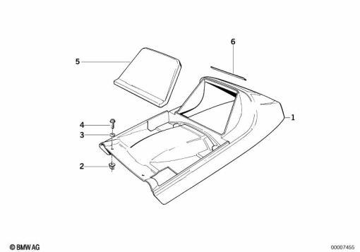 K100 (K589) TAIL PART UPPER exploded view parts diagram