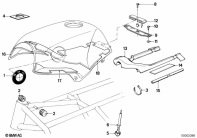 K100 (K589) FUEL TANK/ATTACHING PARTS parts diagram
