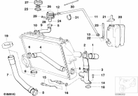 K100 (K589) COOLING SYSTEM - WATER HOSES parts diagram