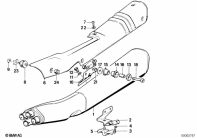 K100 (K589) EXHAUST SYSTEM parts diagram