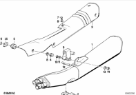 K100 (K589) EXHAUST SYSTEM parts diagram