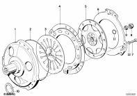 K100 (K589) CLUTCH parts diagram