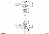 K100 (K589) FORK BRIDGE parts diagram