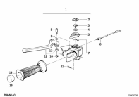 K100 (K589) HANDLE UNIT LEFT parts diagram