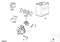 K100 (K589) FRONT WHEEL BRAKE parts diagram