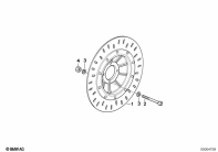 K100 (K589) BRAKE ROTOR, FRONT parts diagram