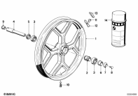 K100 (K589) CAST RIM, FRONT parts diagram