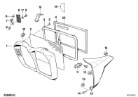 K100 (K589) RADIATOR TRIM parts diagram