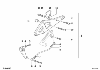 K100 (K589) SUPPLEMENTARY SET FOOTPEG parts diagram