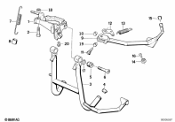 K100 (K589) CENTER STAND parts diagram