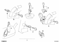 K100 (K589) SET OF LOCKS parts diagram