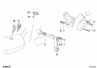 K100 (K589) SET OF LOCKS parts diagram