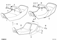 K100 (K589) BENCH SEAT parts diagram