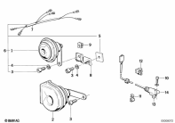 K100 (K589) HORN, PULSE GENERATOR SPEEDOMETER parts diagram
