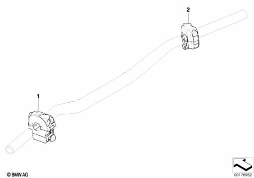 G650GS 10-15 (R131) COMBINATION SWITCH AT HANDLEBAR exploded view parts diagram