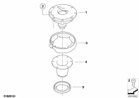 G650GS 10-15 (R131) FUEL TANK CAP parts diagram
