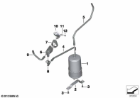 G650GS 10-15 (R131) ACTIVATED CHARCOAL FILTER/MOUNTING PARTS parts diagram