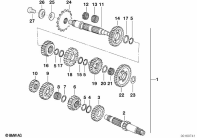 G650GS 10-15 (R131) MANUAL TRANSMISSION parts diagram