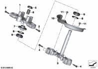 G650GS 10-15 (R131) FORK BRIDGE parts diagram