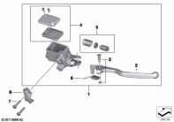 G650GS 10-15 (R131) HANDBRAKE LEVER parts diagram