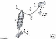 G650GS 10-15 (R131) SPRING STRUT, REAR parts diagram