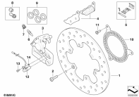 G650GS 10-15 (R131) REAR WHEEL BRAKE parts diagram