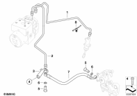 G650GS 10-15 (R131) BRAKE PIPE REAR ABS parts diagram