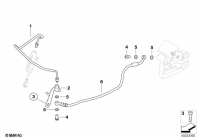 G650GS 10-15 (R131) BRAKE PIPE, REAR, WITHOUT ABS parts diagram