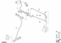 G650GS 10-15 (R131) BRAKE PIPE FRONT ABS parts diagram