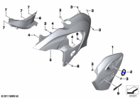 G650GS 10-15 (R131) FAIRING SIDE SECTION parts diagram