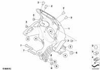 G650GS 10-15 (R131) TRIM BRACKET, FRONT parts diagram
