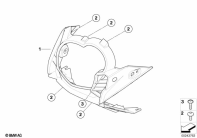 G650GS 10-15 (R131) TRIM PANEL UPPER PART parts diagram