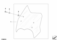 G650GS 10-15 (R131) WINDSHIELD parts diagram